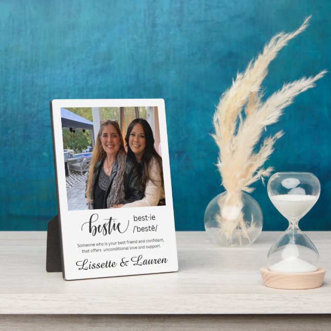 BESTIE FOTO PLAQUE FOTOPLATTE (Seite)