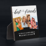 Bestie Geschenke Personalisierte Foto Collage BEST Fotoplatte<br><div class="desc">Bestie Geschenke Personalisierte Foto Collage BESTE FREUNDIN Geschenke</div>