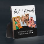 Bestie Geschenke Personalisierte Foto Collage BEST Fotoplatte<br><div class="desc">Bestie Geschenke Personalisierte Foto Collage BESTE FREUNDIN Geschenke</div>