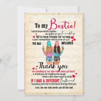 Bestie-Geschenke| Schreiben an meine Bestie Vielen Einladung