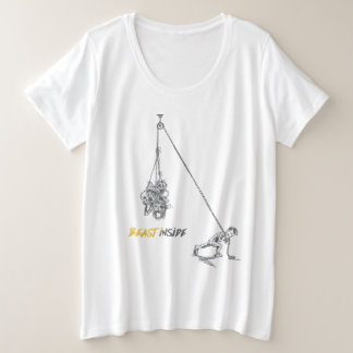 Bestie im Inneren - Geistige Stärke und innerer Dä Große Größe T-Shirt