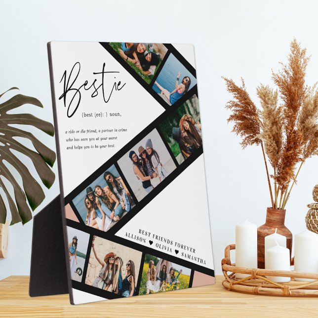 Bestie | Moderne 8-Foto Filmstreifen - Collage Fotoplatte (Von Creator hochgeladen)
