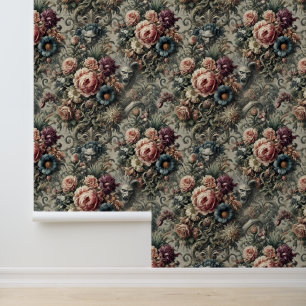 Bestie of the Interstice - Gotisches Blumendesign Tapete