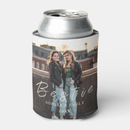 Bestie Photo Collage Can Cooler – Custom Name  Dosenkühler