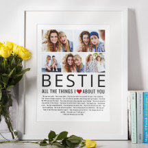 Bestie Photo Collage Things We Love About You List