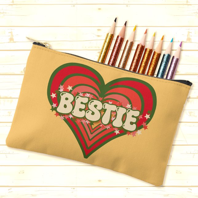 Bestie Retro Love Heart Sacs (Créateur téléchargé)