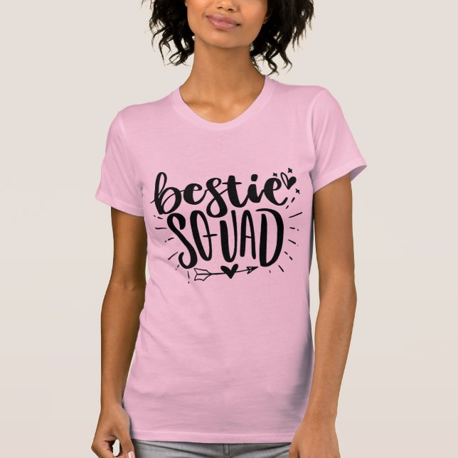 Bestie Squad BESTE FREUNDIN Beste Freundschaftssch T-Shirt (Vorderseite)