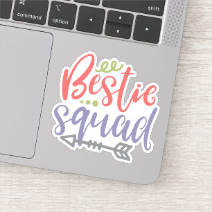 Bestie Squad Freundschaftsgestaltung Aufkleber