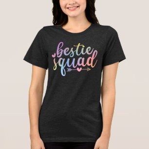 Bestie-Squad-Shirt - Süßes passendes Freundschafts Tri-Blend Shirt