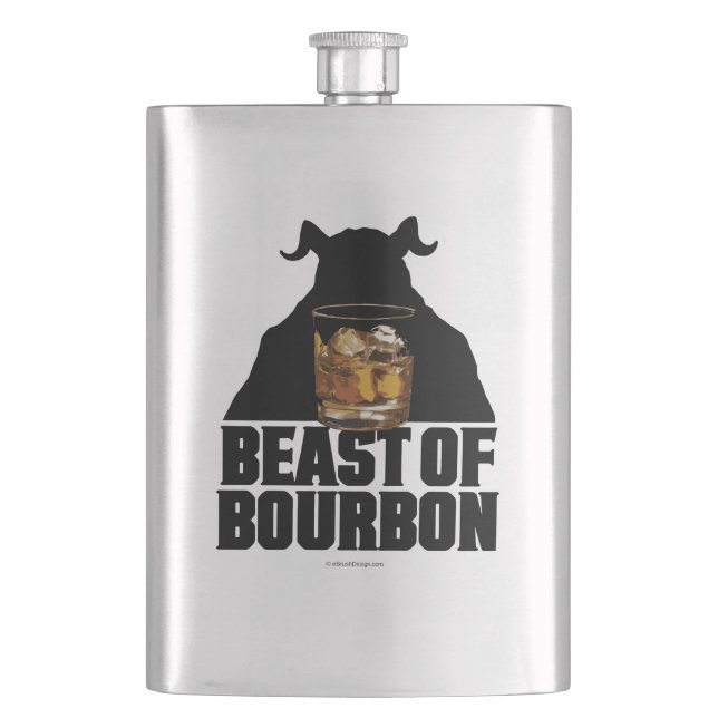 Bestie von Bourbon Flachmann (Vorderseite)
