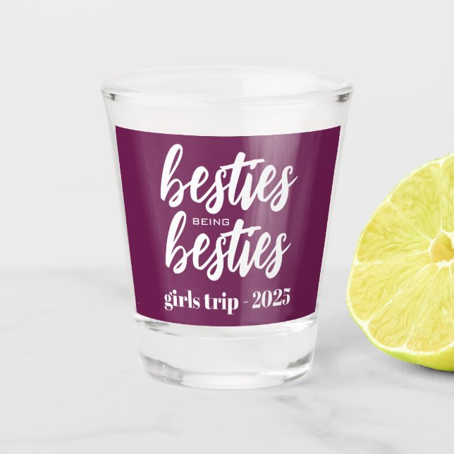 Bestien sind Bestien Personalisiert Schnapsglas (Vorderseite)