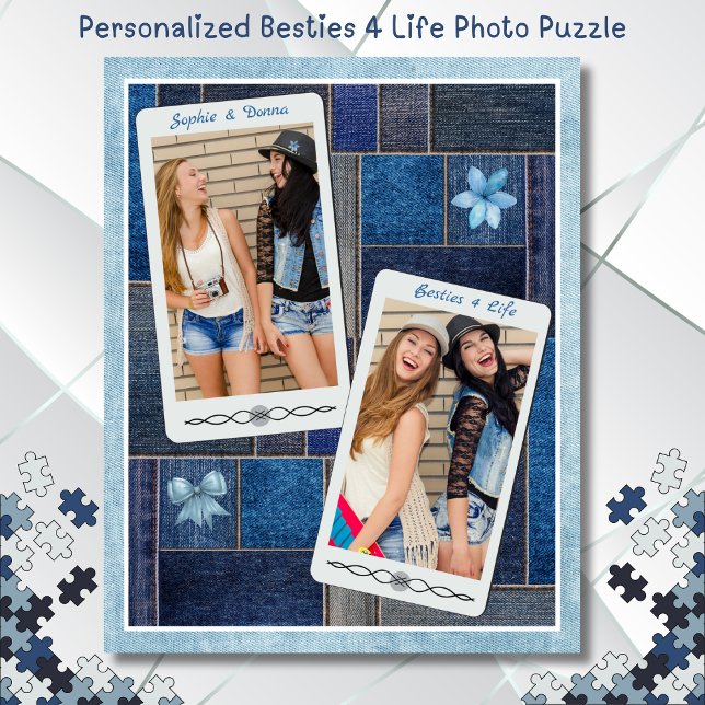 Besties 4 Life Cell Phone Foto Puzzle (Personalize Besties 4 Life Cell Phone Photo Puzzle)