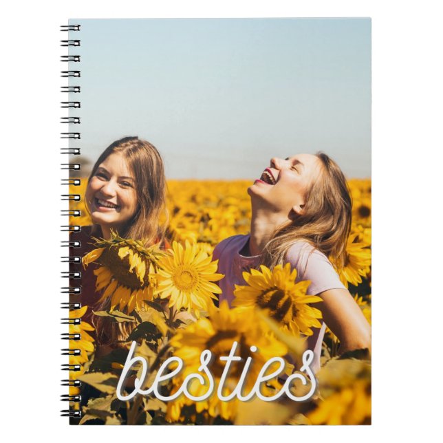 Besties Best Friend Friendship Foto Notizblock (Vorderseite)