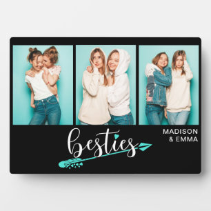 Besties Best Friends Drei Fotos Personalisierter N Fotoplatte