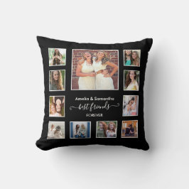  Besties Best Friends Forever 11 Foto Collage   Kissen