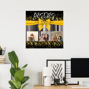 Besties Best Friends Foto Collage BESTE FREUNDIN S Poster