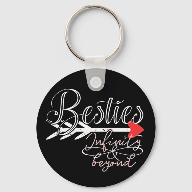 Besties BESTE FREUNDIN Unendlichkeit Symbol Endles Schlüsselanhänger (Vorderseite)