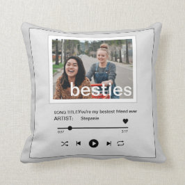 Besties Bestfreund-Musiker lustiges Foto Kissen