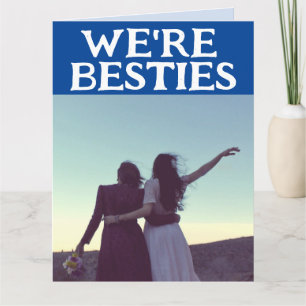 BESTIES BFF WIE LUCY & ETHEL GRUßKARTE KARTE