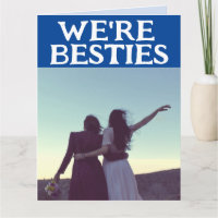 BESTIES BFF WIE LUCY & ETHEL HALLO-GRUßKARTE
