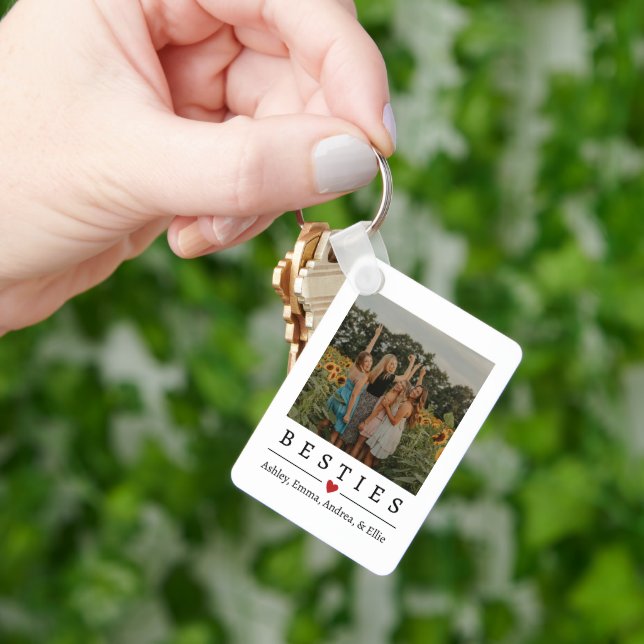 Besties Custom Foto Schlüsselanhänger, Geschenk fü Schlüsselanhänger (Hand)