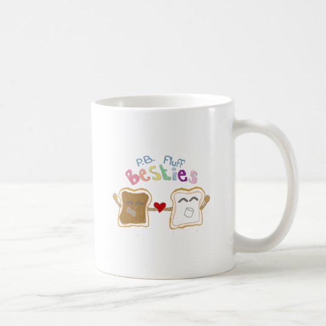 besties Erdnussbutterflaum Kaffeetasse (Rechts)