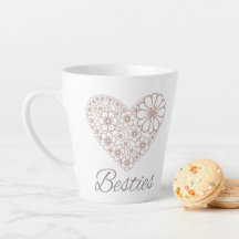 Besties Floral Heart Friendship Gift