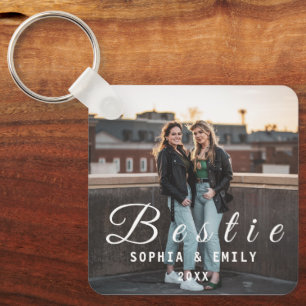 Besties Forever – Benutzerdefiniertes Fotocollage- Schlüsselanhänger