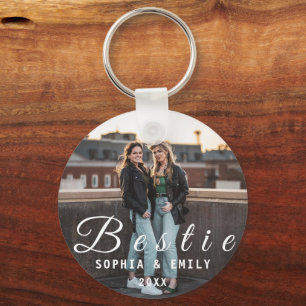 Besties Forever – Benutzerdefiniertes Fotocollage- Schlüsselanhänger
