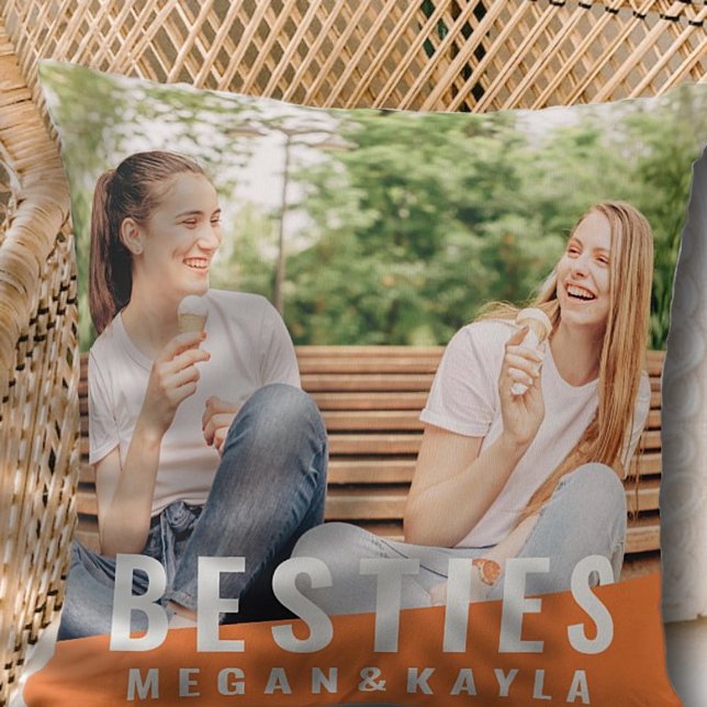 Besties Forever Best Friends BESTE FREUNDIN Modern Kissen (Von Creator hochgeladen)