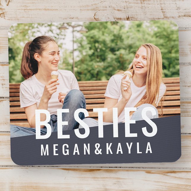 Besties Forever Best Friends BESTE FREUNDIN Modern Mousepad (Von Creator hochgeladen)
