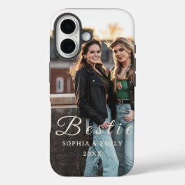 Besties Forever iPhone 16 Case – Photo & Name