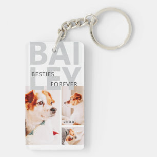 Besties Forever Modern Bold Trois Photo Collage