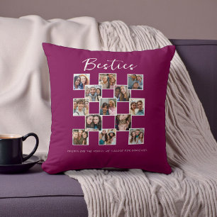 Besties Foto Collage Modernität Kissen