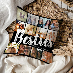 BESTIES, Fotocollage & Namen BFF Kissen