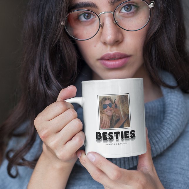 Besties Freundschaft BESTE FREUNDIN Foto Collage K Kaffeetasse (Von Creator hochgeladen)