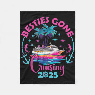 Besties Gone Cruising 2025 Mädchen passend Frauen  Fleecedecke