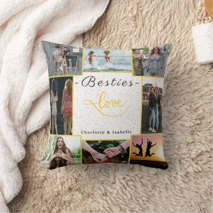 Besties-Liebe Benutzerdefiniertes 8-Foto-Kissen Kissen