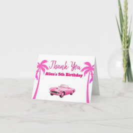 Besties Malibu Pink Doll Beach Dankeskarte