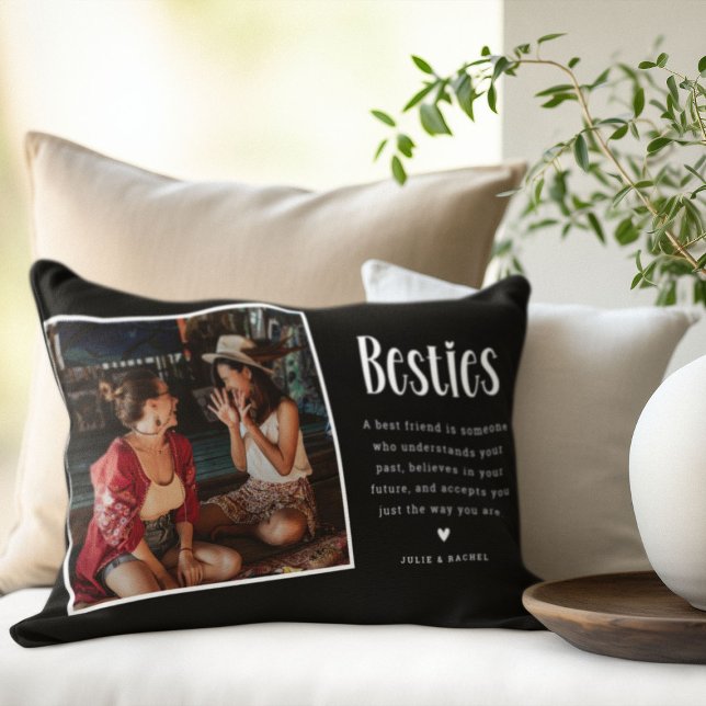 BESTIES-Personalisierte Niedliche BESTE FREUNDIN 2 Lendenkissen (Von Creator hochgeladen)