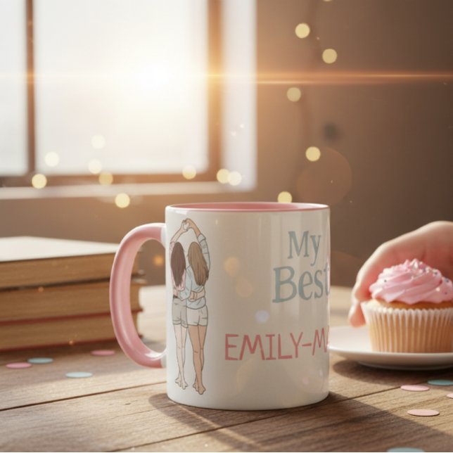 Besties Personalized Mug A Perfect Gift with a Pe Tasse (Von Creator hochgeladen)