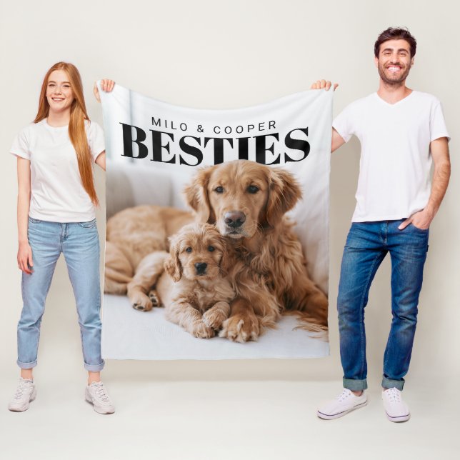 Besties Pets PhotoPop Fleecedecke (Beispiel)