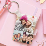 Besties Script 3 Foto von Best Friends Leime BFFs Schlüsselanhänger<br><div class="desc">A special, speicherbares Foto von keychain for besties. The design feature three foto grid klebend layout to display your own special best friends fotos. "Besties" is displayed in stylish typography. Send a memorable and special gift to yourself and your best friend that you both will cherish. Anmerkung: Colors can be...</div>