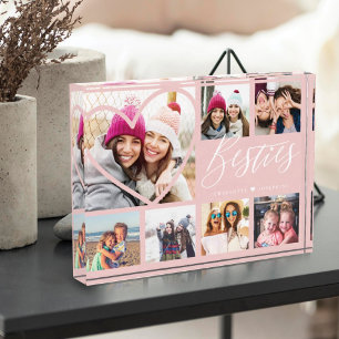 Besties Script 7 Foto Best Friends Collage Heart