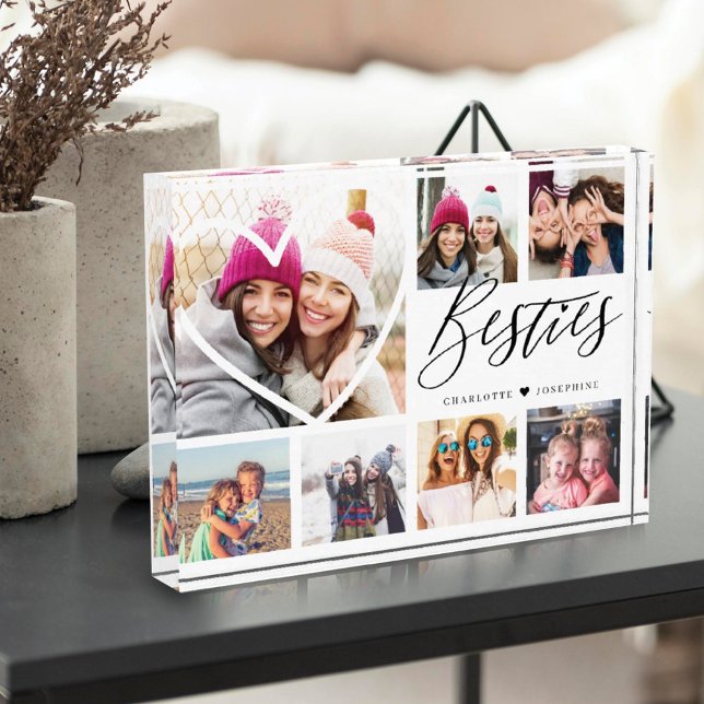 Besties Script 7 Foto Best Friends Collage Heart (Von Creator hochgeladen)