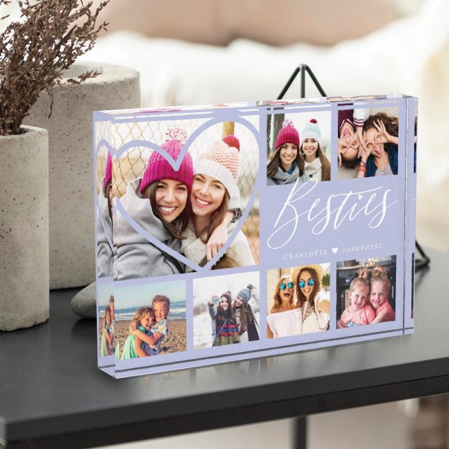Besties Script 7 Foto Best Friends Collage Heart (Von Creator hochgeladen)
