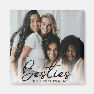 Besties Script Custom Foto Magnet