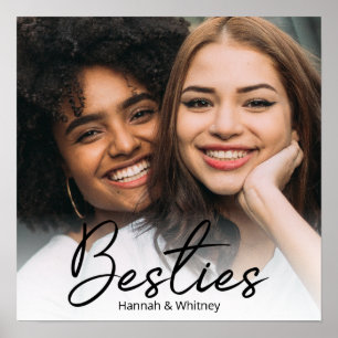 Besties Script Custom Foto Poster