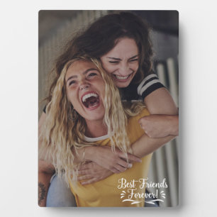 Besties Script Overlay Friendship Foto Fotoplatte