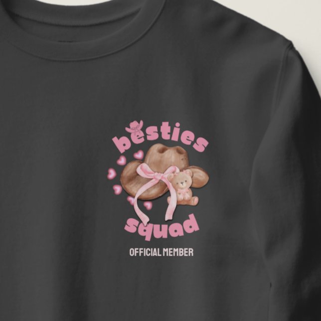 BESTIES SQUAD Western Cowgirl Coquette Pocket Sweatshirt (Von Creator hochgeladen)